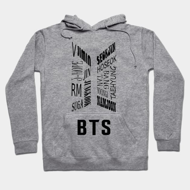 Bangtan collage logo Hoodie by PLMSMZ